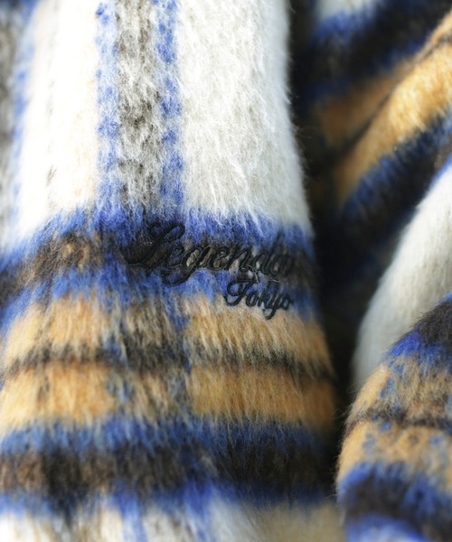 LEGENDA(レジェンダ)の「レジェンダ シャギーチェックシャツ / LEGENDA Shaggy Check Shirt(シャツ/ブラウス・メンズ・ベージュ/パープル/イエロー・FREE)」の14枚目の写真