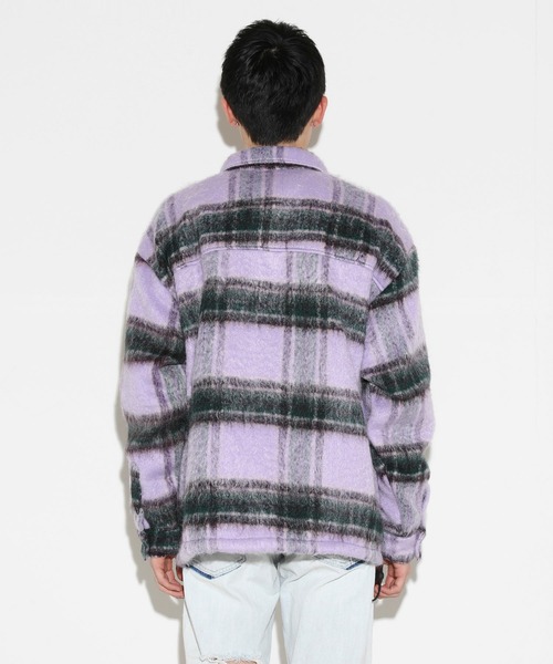 LEGENDA(レジェンダ)の「レジェンダ シャギーチェックシャツ / LEGENDA Shaggy Check Shirt(シャツ/ブラウス・メンズ・ベージュ/パープル/イエロー・FREE)」の11枚目の写真