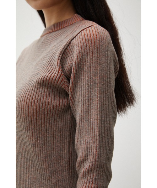 BICOLOR KNIT ONEPIECE/バイカラーニットワンピース（ワンピース