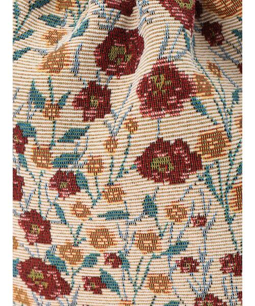 Te chichi TERRASSE（テチチテラス）の「花柄ジャカード巾着バッグ（ハンドバッグ・レディース・ブラック/オフホワイト・ﾌﾘ-）」の15枚目の写真