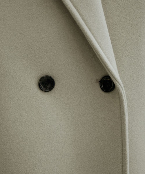 ADAM ET ROPE'(アダムエロペ)の「【サステナブル・WEB限定(一部店舗展開あり)】ボンディングダブルチェスターコート(チェスターコート・レディース・ライトグレー/ブラック/ブラウン系その他2・38/36)」の10枚目の写真