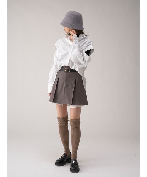 SNIDEL（スナイデル）の「ニーハイソックス（ソックス/靴下・レディース・グレー/モカ・FREE）」の3枚目の写真