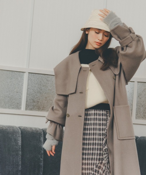 SNIDEL（スナイデル）の「ニーハイソックス（ソックス/靴下・レディース・グレー/モカ・FREE）」の5枚目の写真