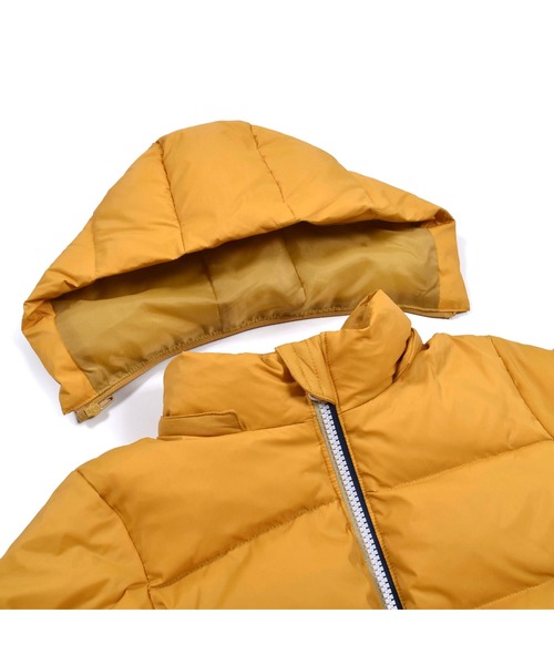 Noeil aime BeBe(ノイユエイムベベ)の「NoeilaimeBeBe/【撥水加工】タフタカラーファスナー配色ダウンコート(90~130cm)(ダウンジャケット/コート・キッズ・イエロー/グレー・100/130/120/110/90)」の10枚目の写真