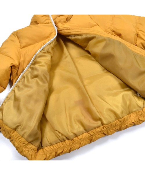 Noeil aime BeBe(ノイユエイムベベ)の「NoeilaimeBeBe/【撥水加工】タフタカラーファスナー配色ダウンコート(90~130cm)(ダウンジャケット/コート・キッズ・イエロー/グレー・100/130/120/110/90)」の19枚目の写真