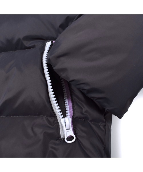 Noeil aime BeBe(ノイユエイムベベ)の「NoeilaimeBeBe/【撥水加工】タフタカラーファスナー配色ダウンコート(90~130cm)(ダウンジャケット/コート・キッズ・イエロー/グレー・100/130/120/110/90)」の11枚目の写真