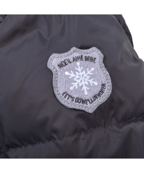 Noeil aime BeBe(ノイユエイムベベ)の「NoeilaimeBeBe/【撥水加工】タフタカラーファスナー配色ダウンコート(90~130cm)(ダウンジャケット/コート・キッズ・イエロー/グレー・100/130/120/110/90)」の14枚目の写真