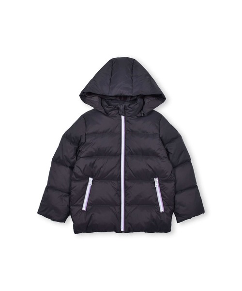 Noeil aime BeBe(ノイユエイムベベ)の「NoeilaimeBeBe/【撥水加工】タフタカラーファスナー配色ダウンコート(90~130cm)(ダウンジャケット/コート・キッズ・イエロー/グレー・100/130/120/110/90)」の4枚目の写真