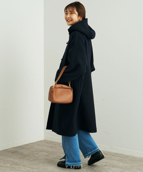 SLOBE IENA（スローブイエナ）の「ダッフルコート（ダッフルコート・レディース・ネイビー/サックスブルー・FREE）」の7枚目の写真