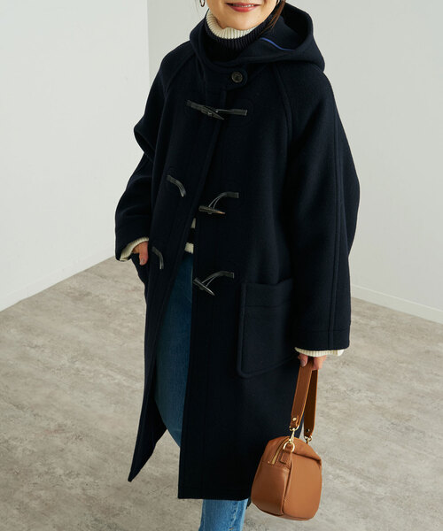 SLOBE IENA（スローブイエナ）の「ダッフルコート（ダッフルコート・レディース・ネイビー/サックスブルー・FREE）」の14枚目の写真