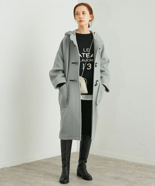 SLOBE IENA（スローブイエナ）の「ダッフルコート（ダッフルコート・レディース・ネイビー/サックスブルー・FREE）」の11枚目の写真