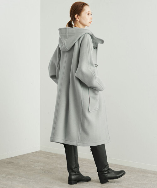 SLOBE IENA（スローブイエナ）の「ダッフルコート（ダッフルコート・レディース・ネイビー/サックスブルー・FREE）」の4枚目の写真