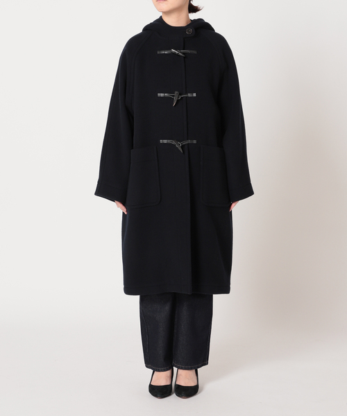 SLOBE IENA（スローブイエナ）の「ダッフルコート（ダッフルコート・レディース・ネイビー/サックスブルー・FREE）」の12枚目の写真