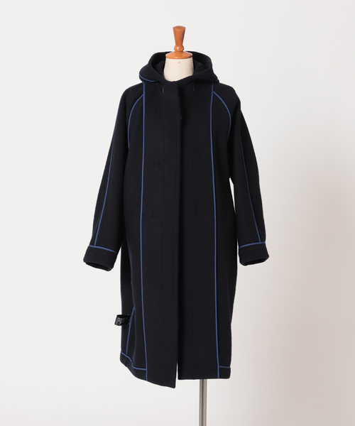 SLOBE IENA（スローブイエナ）の「ダッフルコート（ダッフルコート・レディース・ネイビー/サックスブルー・FREE）」の6枚目の写真