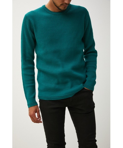 HONEYCOMB BASIC KNIT/ハニカムベーシックニット（ニット/セーター）｜AZUL BY MOUSSY（アズールバイマウジー）