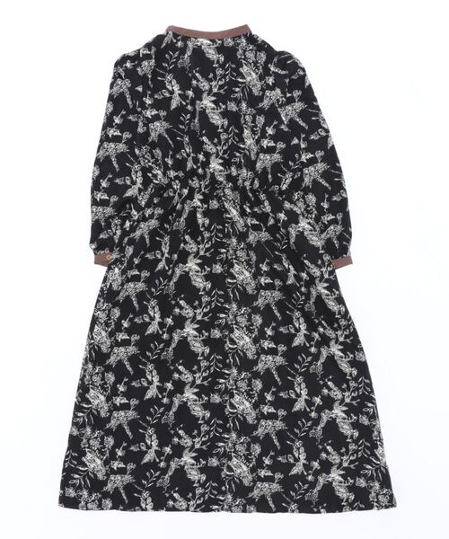 PAPAVER（パパヴェル）の「【papaver】花柄OP（ワンピース・レディース・ブラウン/アイボリー/ブラック/カーキ・MEDIUM）」の16枚目の写真