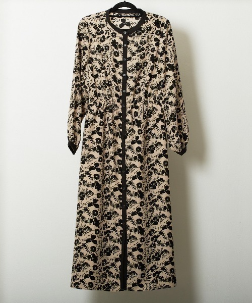 PAPAVER（パパヴェル）の「【papaver】花柄OP（ワンピース・レディース・ブラウン/アイボリー/ブラック/カーキ・MEDIUM）」の9枚目の写真