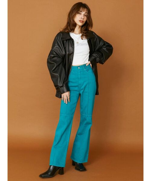 EVRIS（エヴリス）の「コンパクトプリントTシャツ（Tシャツ/カットソー・レディース・ホワイト/ブラック・FREE）」の14枚目の写真