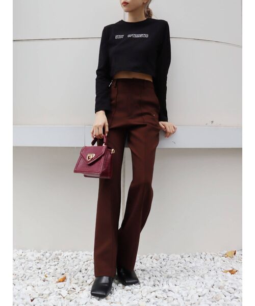 EVRIS（エヴリス）の「コンパクトプリントTシャツ（Tシャツ/カットソー・レディース・ホワイト/ブラック・FREE）」の10枚目の写真