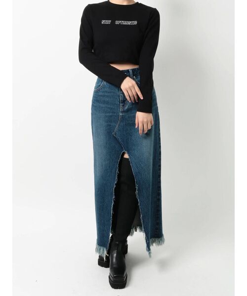 EVRIS（エヴリス）の「コンパクトプリントTシャツ（Tシャツ/カットソー・レディース・ホワイト/ブラック・FREE）」の11枚目の写真