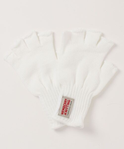 NEWBERRY KNITTING(ニューベリーニッティング)の「Acrylic Fingerless Glove(手袋・レディース・チャコール/バーガンディー/ブラック/イエロー系その他/ホワイト/ピンク系その他/ダークネイビー/オレンジ系その他・M/L)」の1枚目の写真