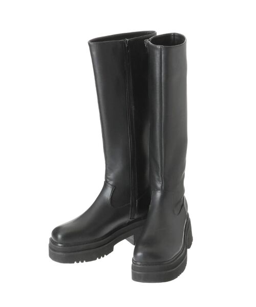 MURUA（ムルーア）の「エンジニアロングブーツ（ブーツ・レディース・ブラック・36/37/35）」の4枚目の写真