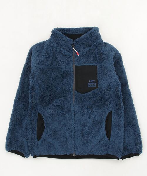 CHUMS(チャムス)の「チャムス CHUMS Kids Bonding Fleece Jacket(その他アウター・キッズ・ブルー・J/S/J/M/J/L/XL)」の1枚目の写真