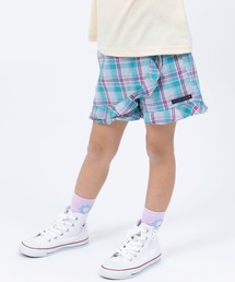 trois lapins kp | 先染めヘリンボーンチェック ラップキュロット(110～130)(その他パンツ)