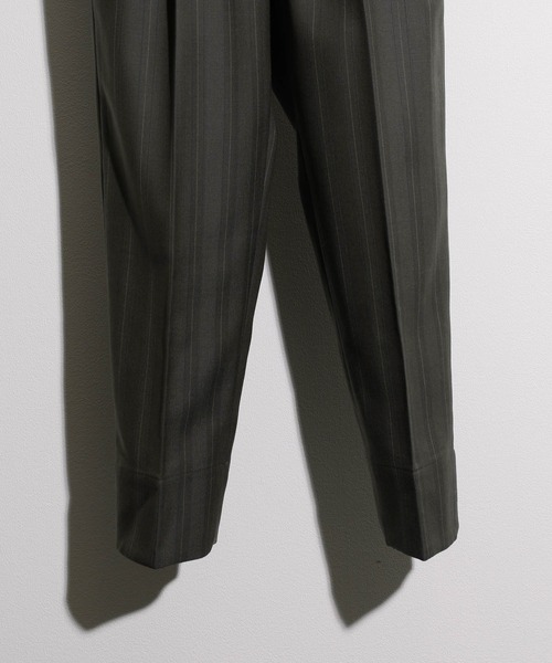 JANESMITH（ジェーンスミス）の「JANESMITH ジェーンスミス / ストライプタックスラックス / PT-#720L ST（スラックス・レディース・グリーン・36）」の8枚目の写真