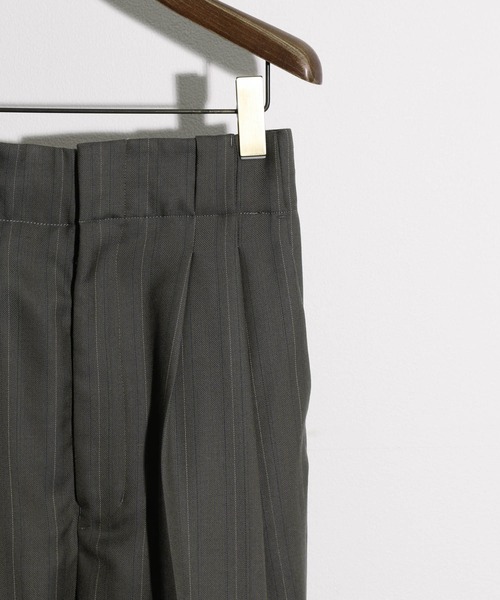 JANESMITH（ジェーンスミス）の「JANESMITH ジェーンスミス / ストライプタックスラックス / PT-#720L ST（スラックス・レディース・グリーン・36）」の9枚目の写真