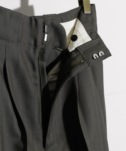 JANESMITH（ジェーンスミス）の「JANESMITH ジェーンスミス / ストライプタックスラックス / PT-#720L ST（スラックス・レディース・グリーン・36）」の11枚目の写真