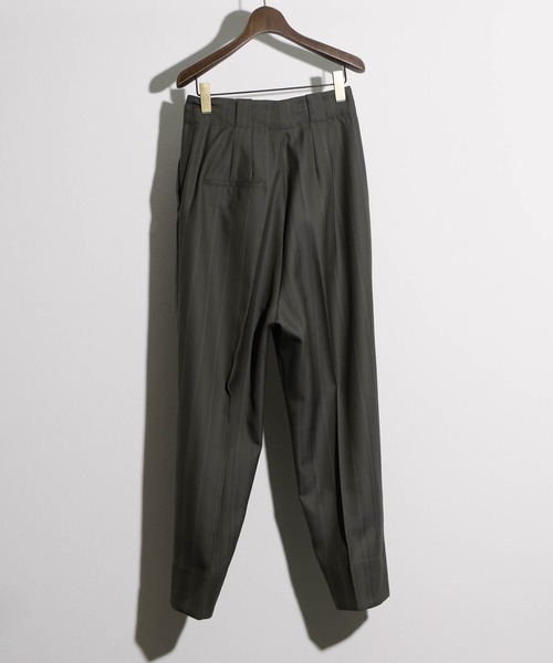 JANESMITH（ジェーンスミス）の「JANESMITH ジェーンスミス / ストライプタックスラックス / PT-#720L ST（スラックス・レディース・グリーン・36）」の15枚目の写真