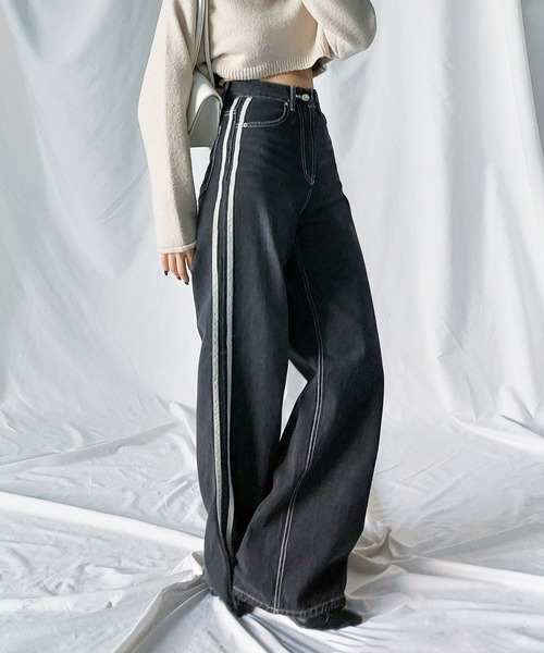 TURNTIDE*日本未入荷 韓国風デザイン Wide Leg スーツパンツ TURNTIDE*日本未入荷 韓国風シンプルDesign Wide Leg Suit Pants