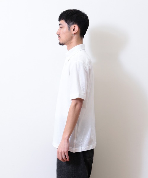 ▶︎【美品】GUY ROVER｜ギローバー，無地，半袖ポロシャツ，ビームス別注 ビームスの百名品】GUY ROVER / 別注 ボタンダウン カノコ