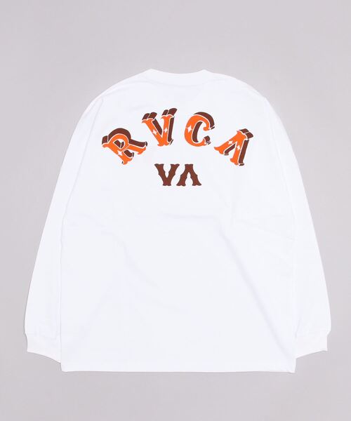 RVCA(ルーカ)の「【ムラサキスポーツ別注】RVCA/ルーカ オーバーサイズロンT バックプリントTシャツ/クルーネック ロングスリーブTee BD041-058(Tシャツ/カットソー・メンズ・ホワイト/ブラック/カーキ・M/L/XL)」の5枚目の写真
