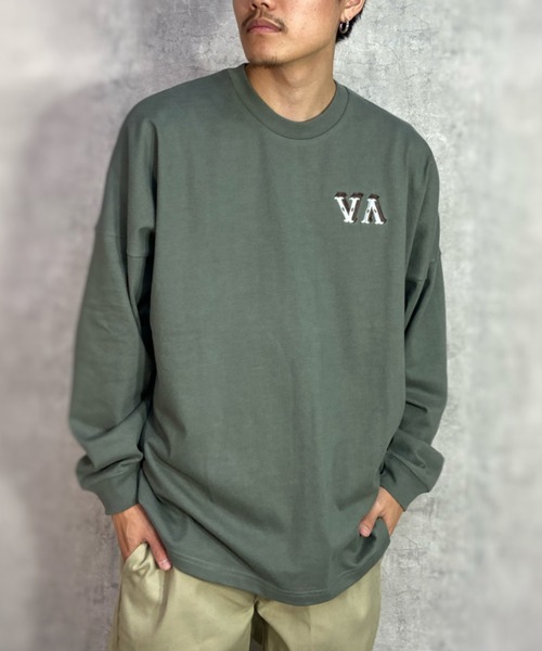 RVCA(ルーカ)の「【ムラサキスポーツ別注】RVCA/ルーカ オーバーサイズロンT バックプリントTシャツ/クルーネック ロングスリーブTee BD041-058(Tシャツ/カットソー・メンズ・ホワイト/ブラック/カーキ・M/L/XL)」の19枚目の写真