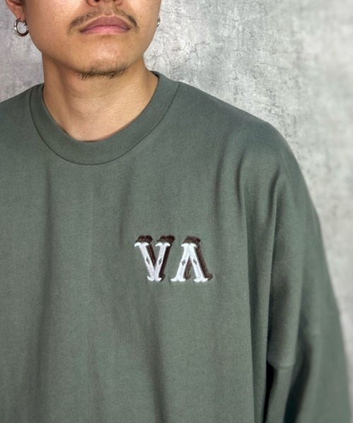 RVCA(ルーカ)の「【ムラサキスポーツ別注】RVCA/ルーカ オーバーサイズロンT バックプリントTシャツ/クルーネック ロングスリーブTee BD041-058(Tシャツ/カットソー・メンズ・ホワイト/ブラック/カーキ・M/L/XL)」の21枚目の写真