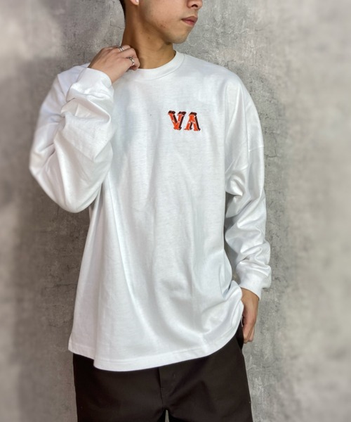 RVCA(ルーカ)の「【ムラサキスポーツ別注】RVCA/ルーカ オーバーサイズロンT バックプリントTシャツ/クルーネック ロングスリーブTee BD041-058(Tシャツ/カットソー・メンズ・ホワイト/ブラック/カーキ・M/L/XL)」の7枚目の写真