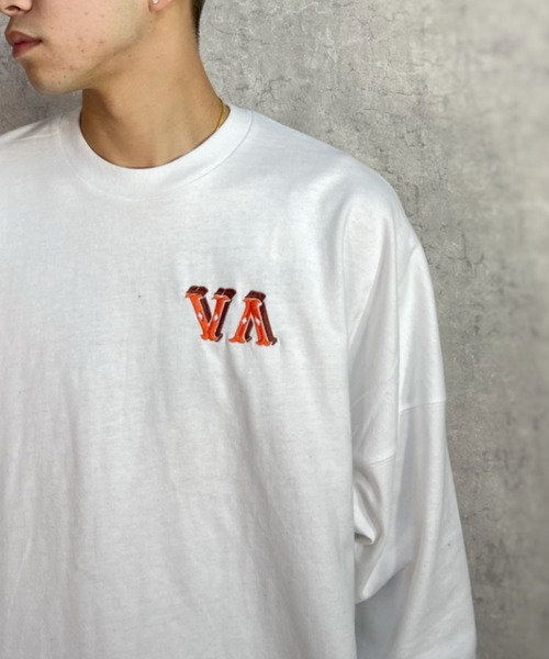 RVCA(ルーカ)の「【ムラサキスポーツ別注】RVCA/ルーカ オーバーサイズロンT バックプリントTシャツ/クルーネック ロングスリーブTee BD041-058(Tシャツ/カットソー・メンズ・ホワイト/ブラック/カーキ・M/L/XL)」の8枚目の写真