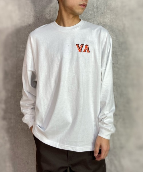 RVCA(ルーカ)の「【ムラサキスポーツ別注】RVCA/ルーカ オーバーサイズロンT バックプリントTシャツ/クルーネック ロングスリーブTee BD041-058(Tシャツ/カットソー・メンズ・ホワイト/ブラック/カーキ・M/L/XL)」の9枚目の写真