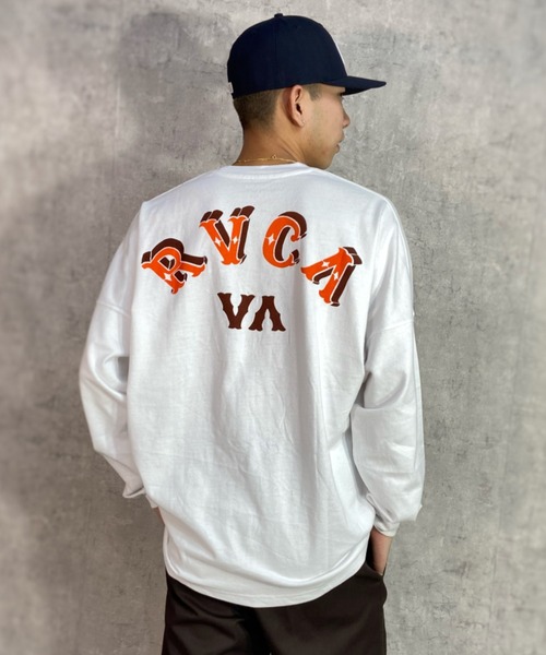 RVCA(ルーカ)の「【ムラサキスポーツ別注】RVCA/ルーカ オーバーサイズロンT バックプリントTシャツ/クルーネック ロングスリーブTee BD041-058(Tシャツ/カットソー・メンズ・ホワイト/ブラック/カーキ・M/L/XL)」の10枚目の写真