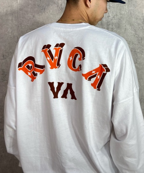 RVCA(ルーカ)の「【ムラサキスポーツ別注】RVCA/ルーカ オーバーサイズロンT バックプリントTシャツ/クルーネック ロングスリーブTee BD041-058(Tシャツ/カットソー・メンズ・ホワイト/ブラック/カーキ・M/L/XL)」の11枚目の写真