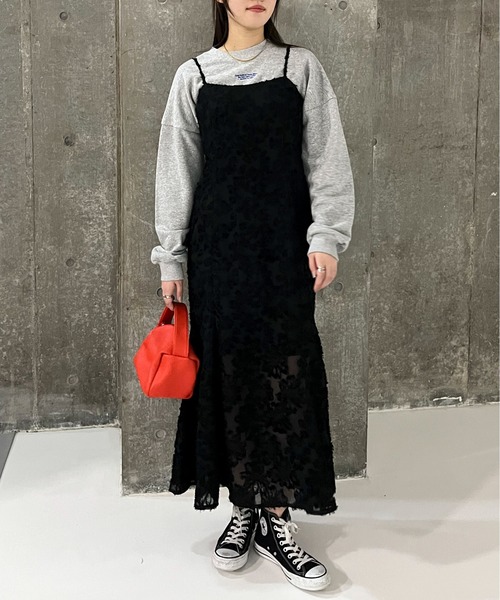 EPIMI E'PIMMY（エピミエピミー）の「ジャガードマーメイドキャミワンピ（ワンピース・レディース・アイボリー/ブラック・MEDIUM）」の10枚目の写真