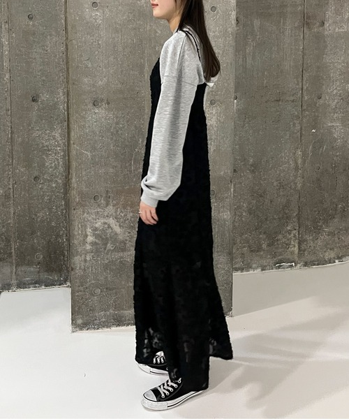 EPIMI E'PIMMY（エピミエピミー）の「ジャガードマーメイドキャミワンピ（ワンピース・レディース・アイボリー/ブラック・MEDIUM）」の11枚目の写真