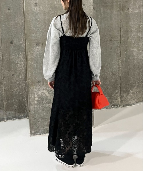 EPIMI E'PIMMY（エピミエピミー）の「ジャガードマーメイドキャミワンピ（ワンピース・レディース・アイボリー/ブラック・MEDIUM）」の12枚目の写真