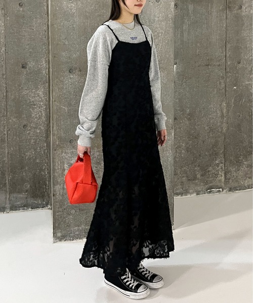 EPIMI E'PIMMY（エピミエピミー）の「ジャガードマーメイドキャミワンピ（ワンピース・レディース・アイボリー/ブラック・MEDIUM）」の14枚目の写真