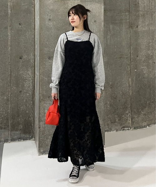 EPIMI E'PIMMY（エピミエピミー）の「ジャガードマーメイドキャミワンピ（ワンピース・レディース・アイボリー/ブラック・MEDIUM）」の15枚目の写真