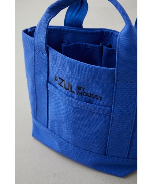 AZUL by moussy（アズールバイマウジー）の「AZUL CANVAS PARTITION MINI BAG/AZULキャンバスパーティションミニバッグ（ハンドバッグ・メンズ・カーキ/ブルー/ホワイト系その他/ブラック・FREE）」の18枚目の写真