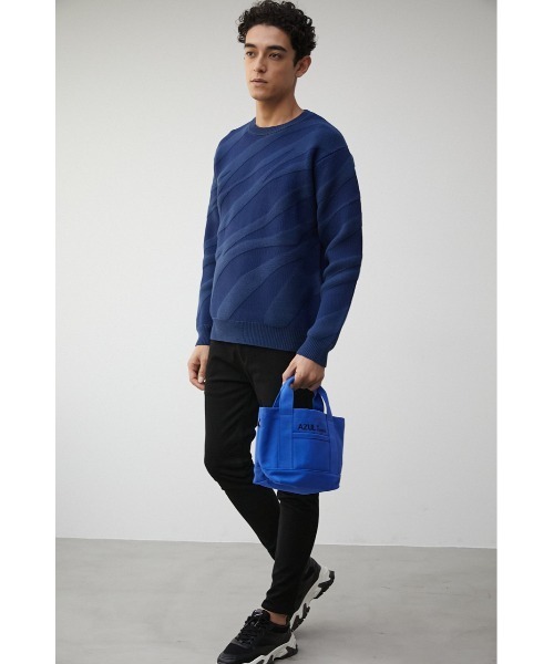 AZUL by moussy（アズールバイマウジー）の「AZUL CANVAS PARTITION MINI BAG/AZULキャンバスパーティションミニバッグ（ハンドバッグ・メンズ・カーキ/ブルー/ホワイト系その他/ブラック・FREE）」の16枚目の写真