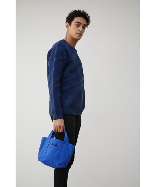 AZUL by moussy（アズールバイマウジー）の「AZUL CANVAS PARTITION MINI BAG/AZULキャンバスパーティションミニバッグ（ハンドバッグ・メンズ・カーキ/ブルー/ホワイト系その他/ブラック・FREE）」の21枚目の写真